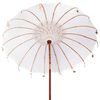 vidaXL Balinesisk parasol med base 260 210-220 cm
