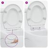 vidaXL Toilet s&aelig;de Hvid 44,8 x 37,3 x 4,2 cm Duroplast
