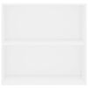 vidaXL bogreol 80x30x76,5 cm konstrueret tr&aelig; hvid