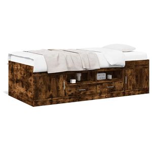 vidaXL daybed med skuffer uden madras 100x200 cm r&oslash;get eg