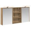 vidaXL Badev&aelig;relsesskabs&aelig;t 3 pcs 126 x 16 x 62.5 cm Konstrueret tr&aelig;