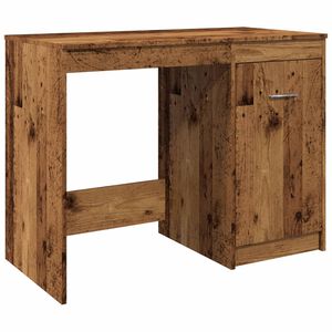 vidaXL skrivebord 100x50x76 cm konstrueret tr&aelig; antikt tr&aelig;look