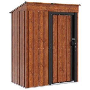 vidaXL Haveskure Brun 137 x 81 x 180 cm Metal