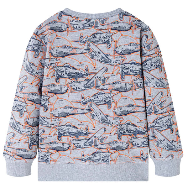 Sweatshirt til børn str. 140 gråmeleret