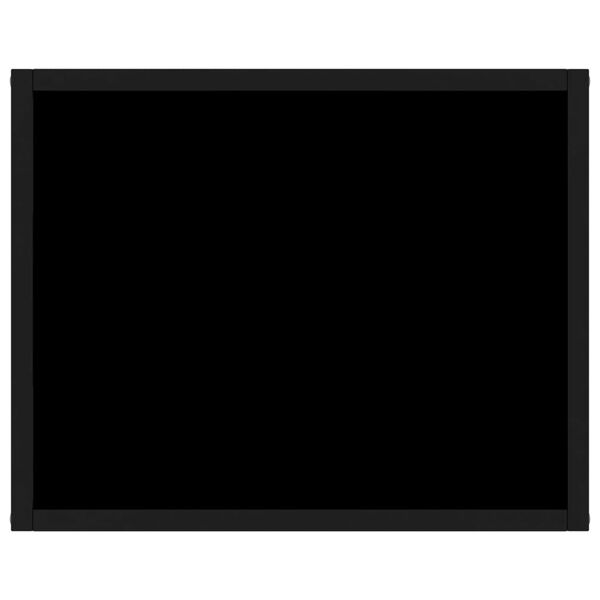 vidaXL konsolbord 50x40x40 cm h&aelig;rdet glas sort