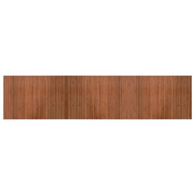 vidaXL gulvtæppe 70x300 cm rektangulær bambus brun