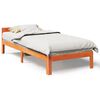 vidaXL sengeramme uden madras 80x200 cm massivt fyrretr&aelig; gyldenbrun
