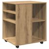 vidaXL rullebord 60x53x72 cm konstrueret tr&aelig; kunsteg