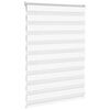 vidaXL zebragardin hvid 110x100 cm stofbredde 105,9 cm polyester