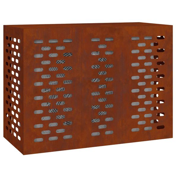 vidaXL Air Conditioner Cover Rusten 110 x 50 x 80 cm Cortenst&aring;l