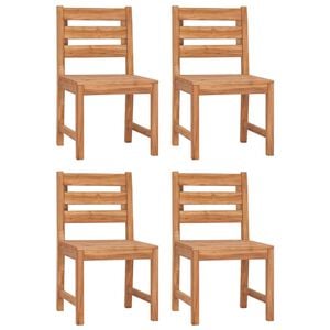 vidaXL havestole 4 stk. massivt teaktr&aelig;