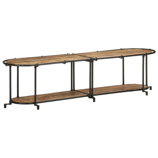 vidaXL tv-bord 160x42x40 cm massivt ru mangotr&aelig;