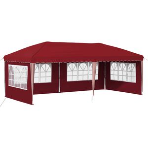 vidaXL Pop-up Festtelt 574 x 289 x 245 cm Bordeaux