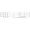 vidaXL udend&oslash;rs hundel&oslash;beg&aring;rd 760 x 760 x 185 cm galvaniseret st&aring;l