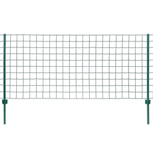 vidaXL eurohegn 20 x 0,8 m st&aring;l gr&oslash;n