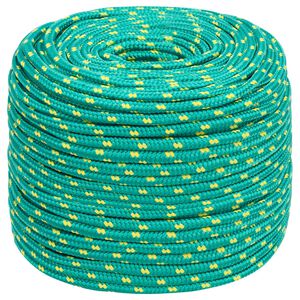 vidaXL Multifunktionelt universaltov 10 mm 500 m Gr&oslash;n PP