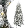 vidaXL Kunstigt juletr&aelig; Hvid 240 cm PVC og plastik og st&aring;l og PE