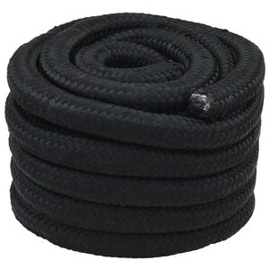 vidaXL B&aring;dsnor 3 mm 5 m Sort PP