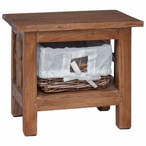 vidaXL Sidebord Brun 38 x 28 x 35 cm Massivt mahognitr&aelig;