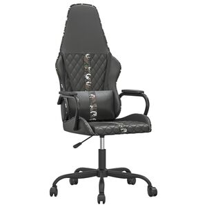 vidaXL gamingstol med massagefunktion kunstl&aelig;der camouflage og sort