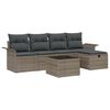 vidaXL Havesofa S&aelig;t 6 stk. Poly rattan