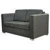 vidaXL topersoners sofa i stof m&oslash;rkegr&aring;