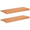 vidaXL Vindueskarme 2 stk. Lak 80x 25 x 2 cm Solid b&oslash;g