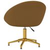 vidaXL drejelig kontorstol fl&oslash;jl brun