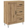 vidaXL Highboard Artisan Egetr&aelig; 69,5 x 34 x 90 cm Konstrueret tr&aelig;