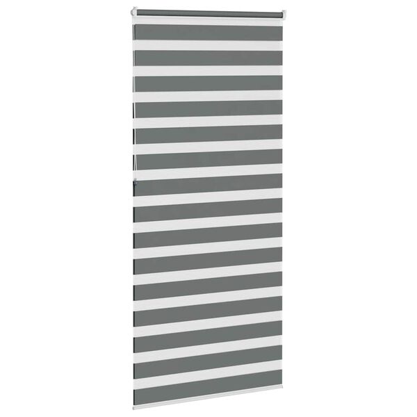 vidaXL zebragardin mørkegrå 105x230 cm stofbredde 100,9 cm polyester