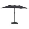 vidaXL Havesol Sort 385 x 209 x 244 cm Polyester