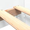 vidaXL sengeramme 100x200 cm konstrueret tr&aelig; hvid