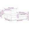vidaXL Opbevaringsseng med madras M&oslash;rkegr&aring; 180 x 200 cm Faux l&aelig;der