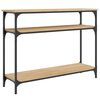 vidaXL konsolbord 100x29x75 cm konstrueret tr&aelig; sonoma-eg