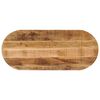 vidaXL bordplade 90x40x2,5 cm oval massivt ru mangotr&aelig;