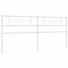vidaXL udskiftningsgavl 200 cm metal hvid