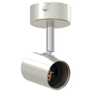 vidaXL Loftsspot med spotlights Nikkel 6,5 x 6 x 11,5 cm Metal