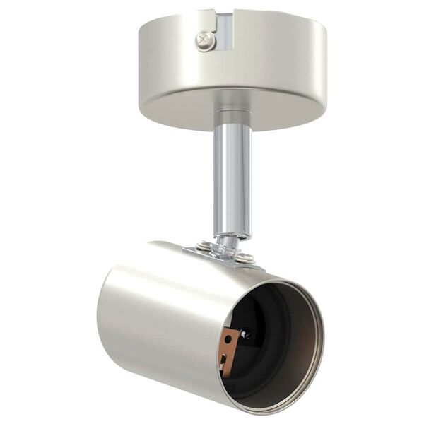 vidaXL Loftsspot med spotlights Nikkel 6,5 x 6 x 11,5 cm Metal