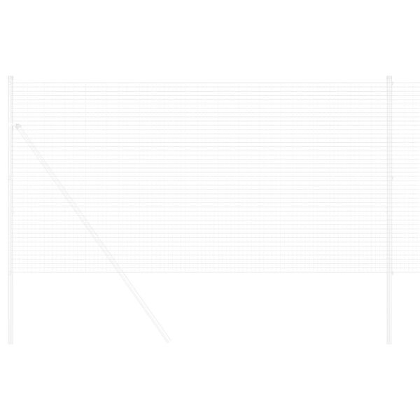 vidaXL Svejset Tr&aring;dhegn S&oslash;lv 1.4 x 50 m