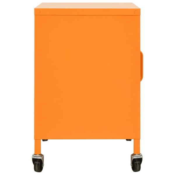 vidaXL opbevaringsskab 60x35x56 cm stål orange