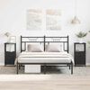 vidaXL Natskab 2 pcs Sort eg 34 x 35,5 x 70 cm Konstrueret tr&aelig;
