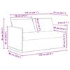 vidaXL Sofa Gr&aring;brun Samlede dimensioner: 156 x 82 x 85 cm (B x D x H)