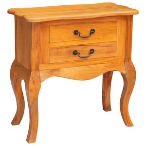 vidaXL Sidebord Naturfarvet 60,5 x 30 x 61 cm Massiv Mahogni