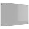 vidaXL K&oslash;kkenbacksplash 2 stk. Lysegr&aring; 80 x 60 cm h&aelig;rdet glas