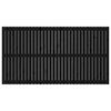 vidaXL sengegavl 204x3x110 cm massivt fyrretr&aelig; sort