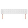 vidaXL sengegavl med kanter 203x23x78/88 cm kunstl&aelig;der hvid