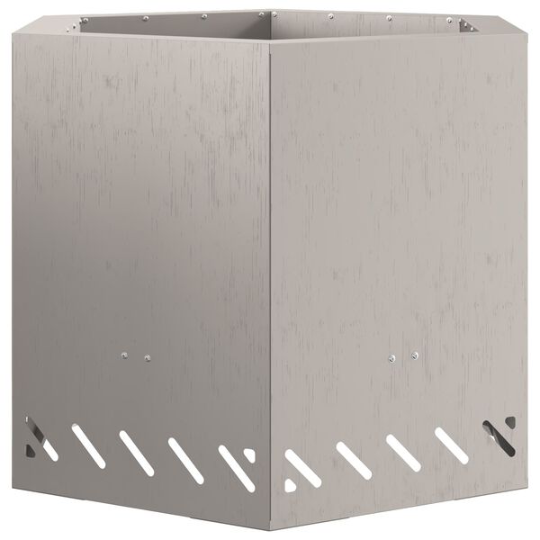 vidaXL Røgfri ildsted Brun 58 x 58 x 51 cm Stål