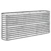 vidaXL plantekasse 152x40x68 cm galvaniseret st&aring;l s&oslash;lvfarvet
