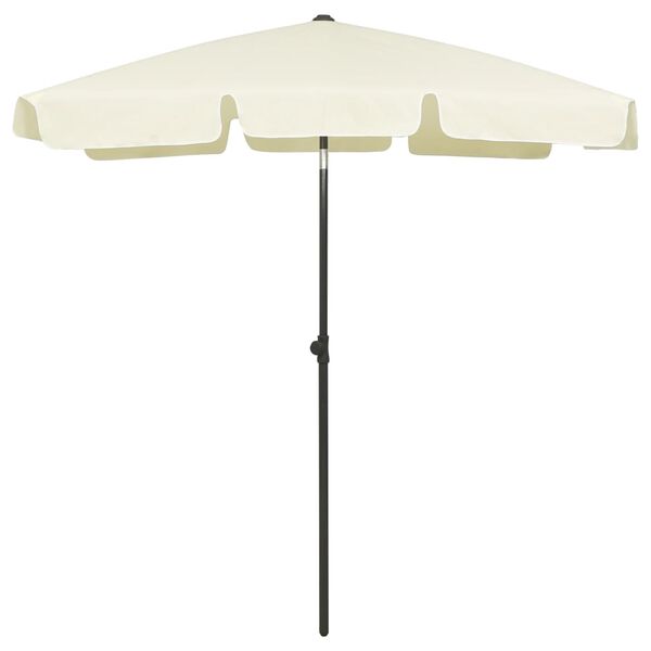 vidaXL strandparasol 180x120 cm sandgul