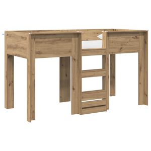 vidaXL K&oslash;jeseng til B&oslash;rn Artisan Egetr&aelig; 75 x 190 cm Konstrueret tr&aelig;